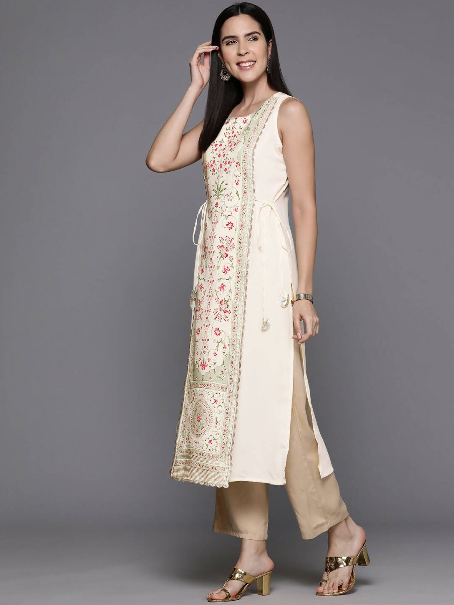 Ahalyaa Women's Traditional wear Kurta - Off-White