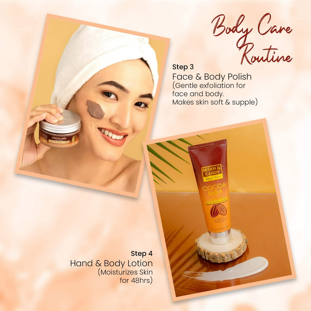 Bryan & Candy Cocoa Shea Bath Tub Collection Gift Set Kit
