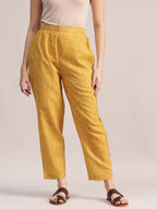 Aavyora Women Yellow Floral Printed Kurta with Striped Pants & Dupatta Set