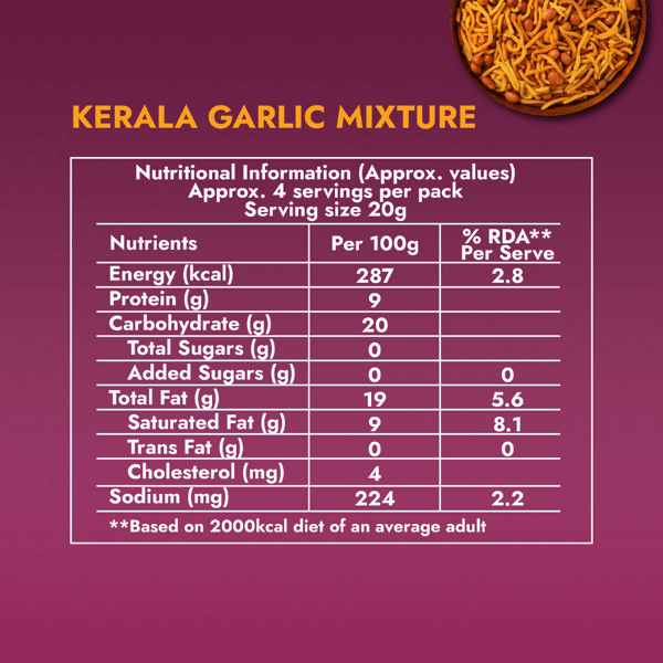 Sweet Karam Coffee Kerala Garlic Mixture - Distacart