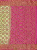 Mimosa Women's Patola Style Art Silk Green Saree - Distacart