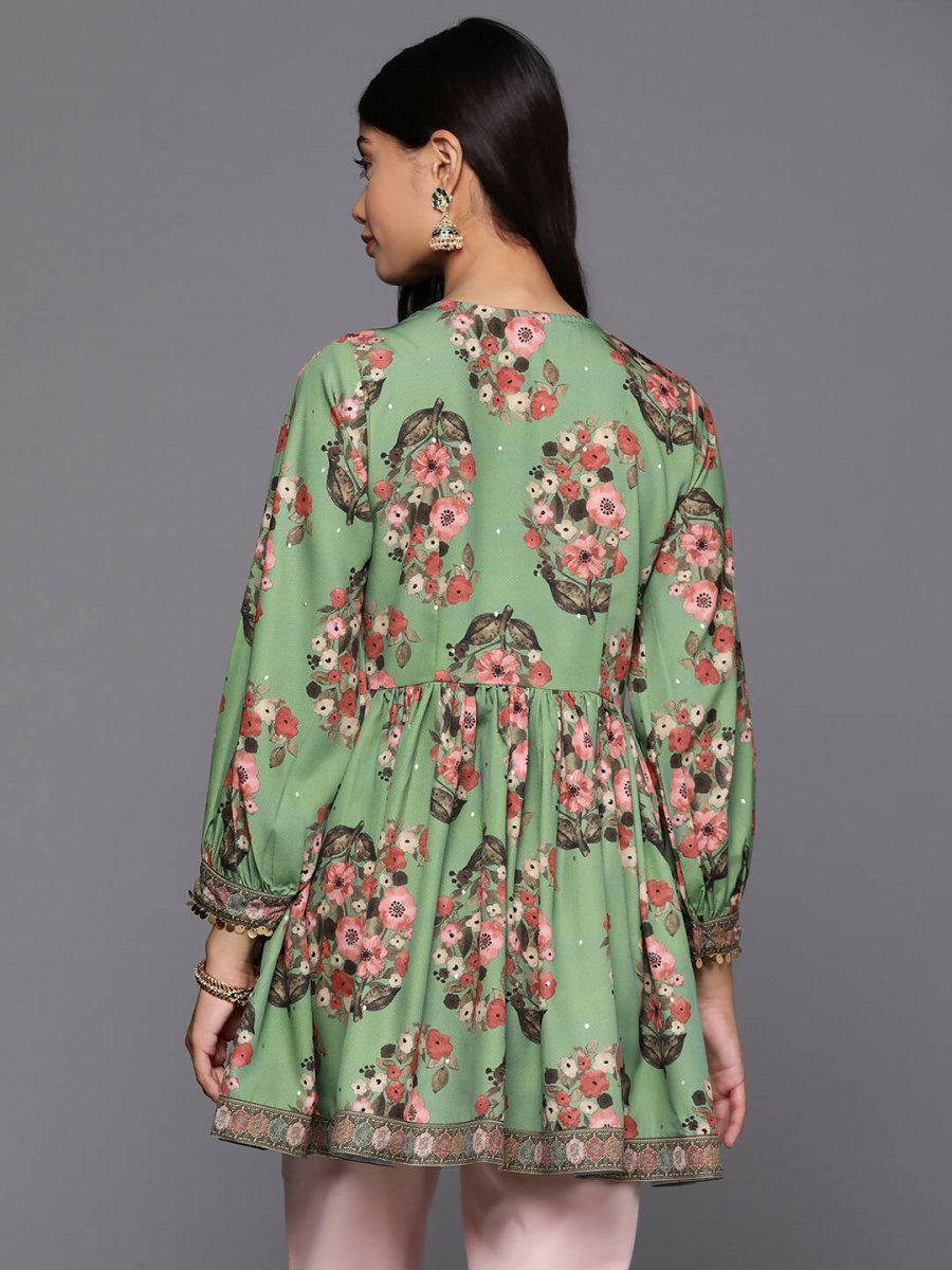 Ahalyaa Women's Traditional wear Tunic - Green