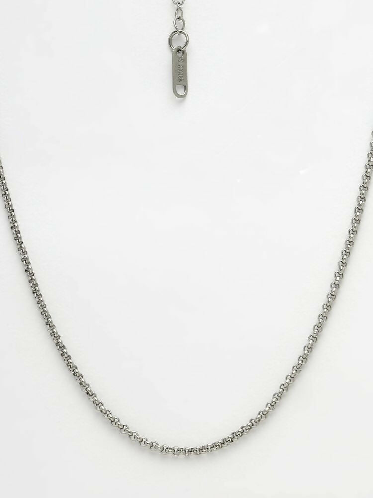 NVR Women German Silver Oxidised Chain - Distacart