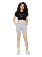 Asmaani Silver Color Short Pant with Two Side Pockets