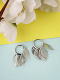 NVR Women Gold-Toned Leaf Shaped Drop Earrings - Distacart