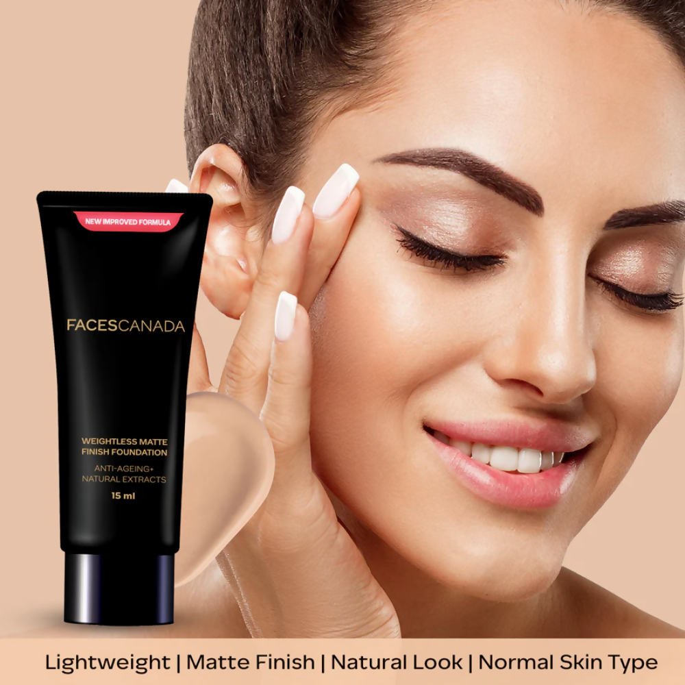 Faces Canada Weightless Matte Finish Foundation - Medium Natural 022