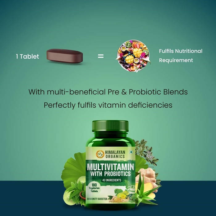 Himalayan Organics Multivitamin 180 Vegetarian Tablets
