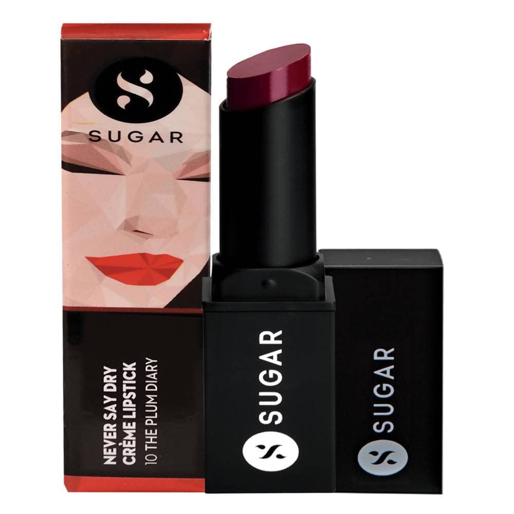 Sugar Never Say Dry Creme Lipstick - The Plum Diary (Vibrant Deep Berry)
