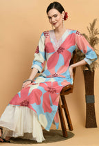 Joban Fashion Print Maslin Kurta Set