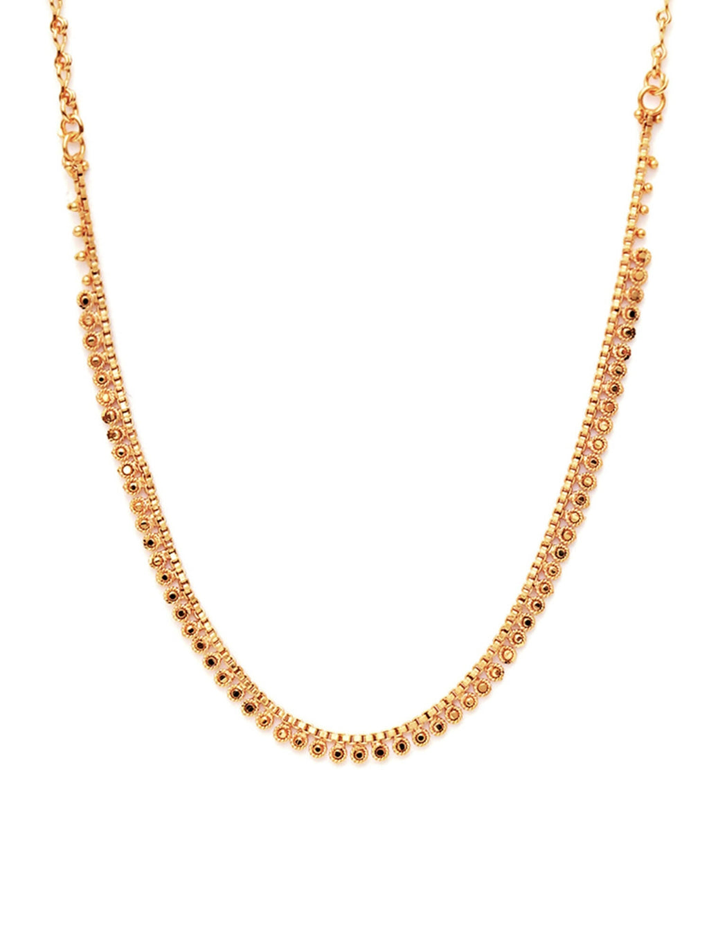 Gold plating jewellery set (Gold) - Ruby Raang