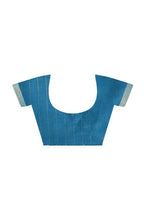 Mominos Fashion Moeza Sky Blue Bhagalpuri Handloom Silk Raj Shree Saree with unstitched Blouse piece - Distacart