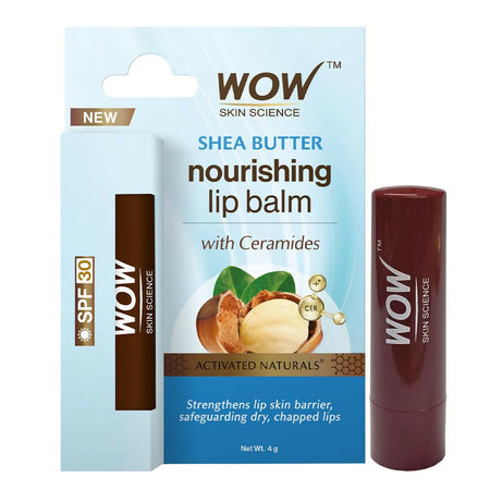 WOW Skin Science Shea Butter Nourishing Lip Balm SPF 30 with Ceramides