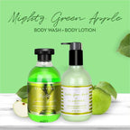 Glamveda Green Apple Refreshing Body Wash & Lotion Combo Pack