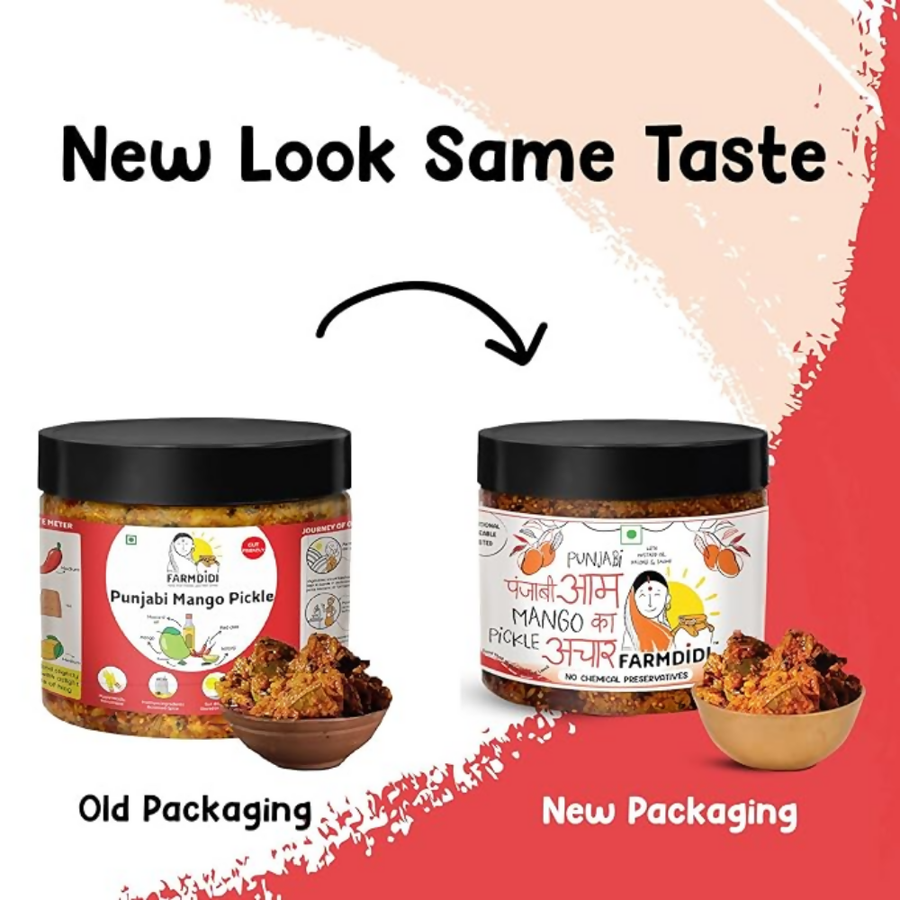 FarmDidi Punjabi Mango Pickle - Tangy & Salty