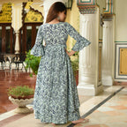PartyWear Designer Mint Cream Pure Maslin Palazzo Suit - Anbazaar - Distacart