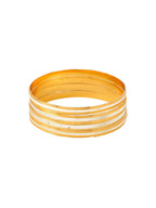 NVR Women's Set of 4 Gold-Plated Traditional Bangles - Distacart