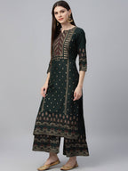Cheera Printed Kurta Palazzo With Dupatta Set (CH117KPD)