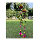Shuddh Natural Hand Made Palm Leaf Lotus & Parrot Hanging - Distacart
