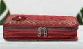 Asmaani Satin 7 Pocket Maroon Bow Jewellery Kit