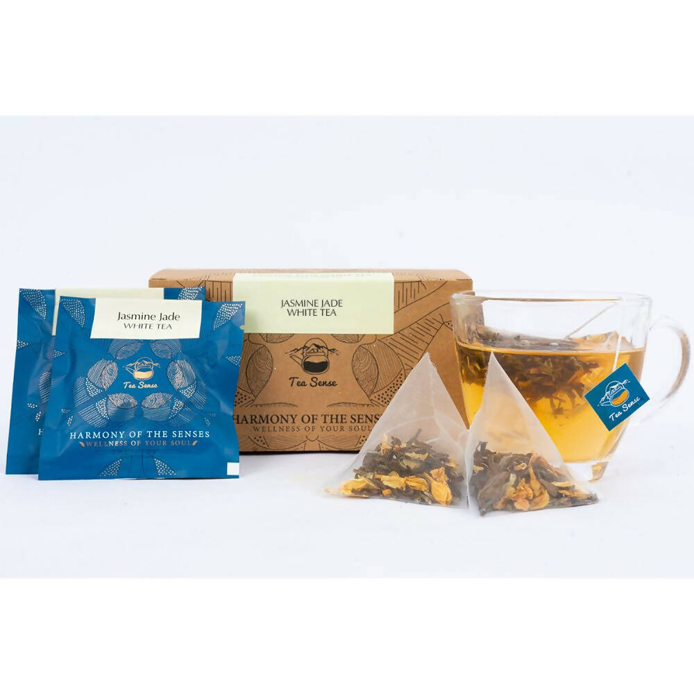 Tea Sense Jasmine White Tea Bags Box - Distacart