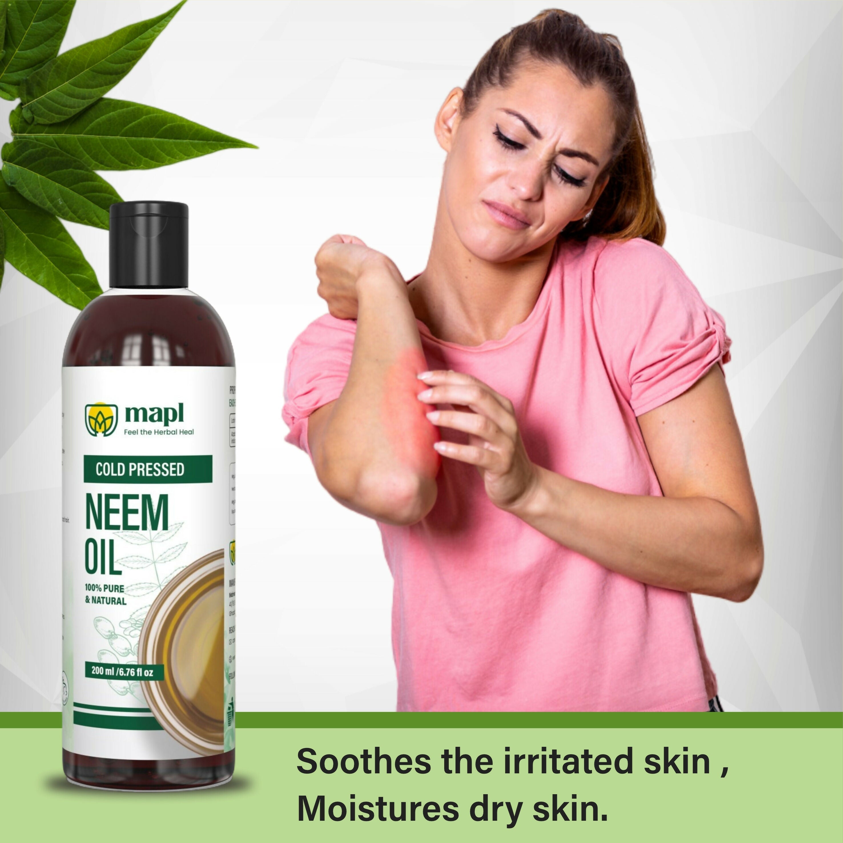 MAPL Neem Seed Oil Cold Pressed 100% Pure - Distacart