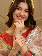 Ruby Raang Saanjh Pearl Hand Jewelry - Distacart