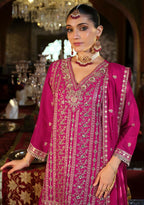 Anaita Rani-Pink Heavy Chinon Readymade Palazzo Suit with Heavy Embroidery Work - Distacart