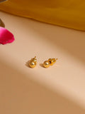 Ruby Raang Golden Round Studs