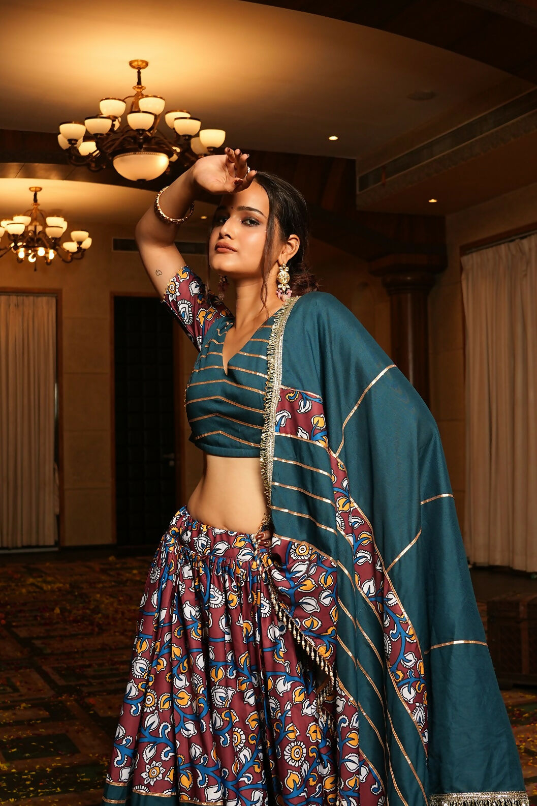 AI Fashion Rama Crepe Designer Navratri Wear Lehenga Choli Collection