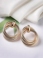 NVR Women's Gold-Plated Hoop Earrings - Distacart