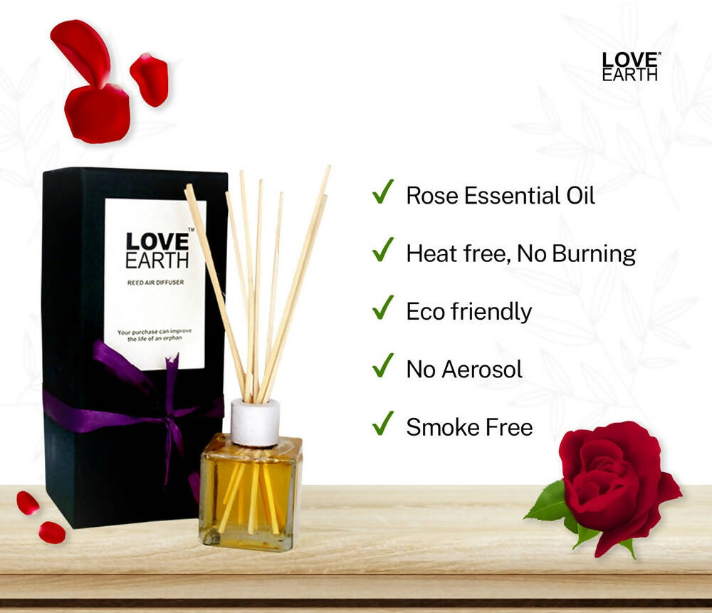 Love Earth Reed Diffuser - Rose