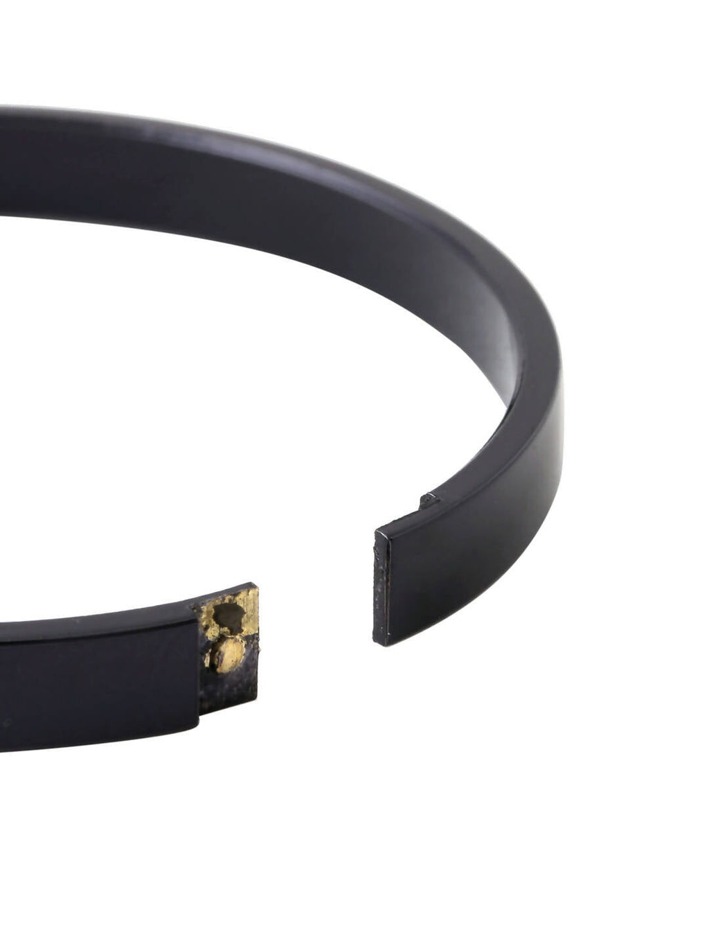 NVR Men's Black Metal Interlock Kada Bracelet - Distacart