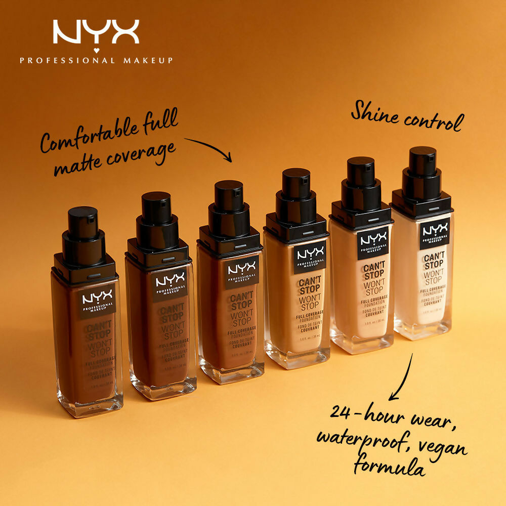 NYX Professional Makeup Can't Stop Won't Stop Full Coverage Foundation - Natural