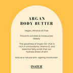 Inatur Argan Body Butter For Extremely Dry Skin