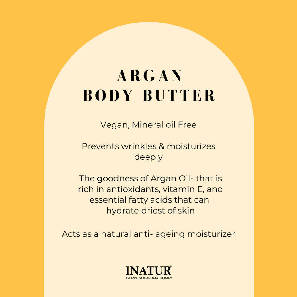 Inatur Argan Body Butter For Extremely Dry Skin