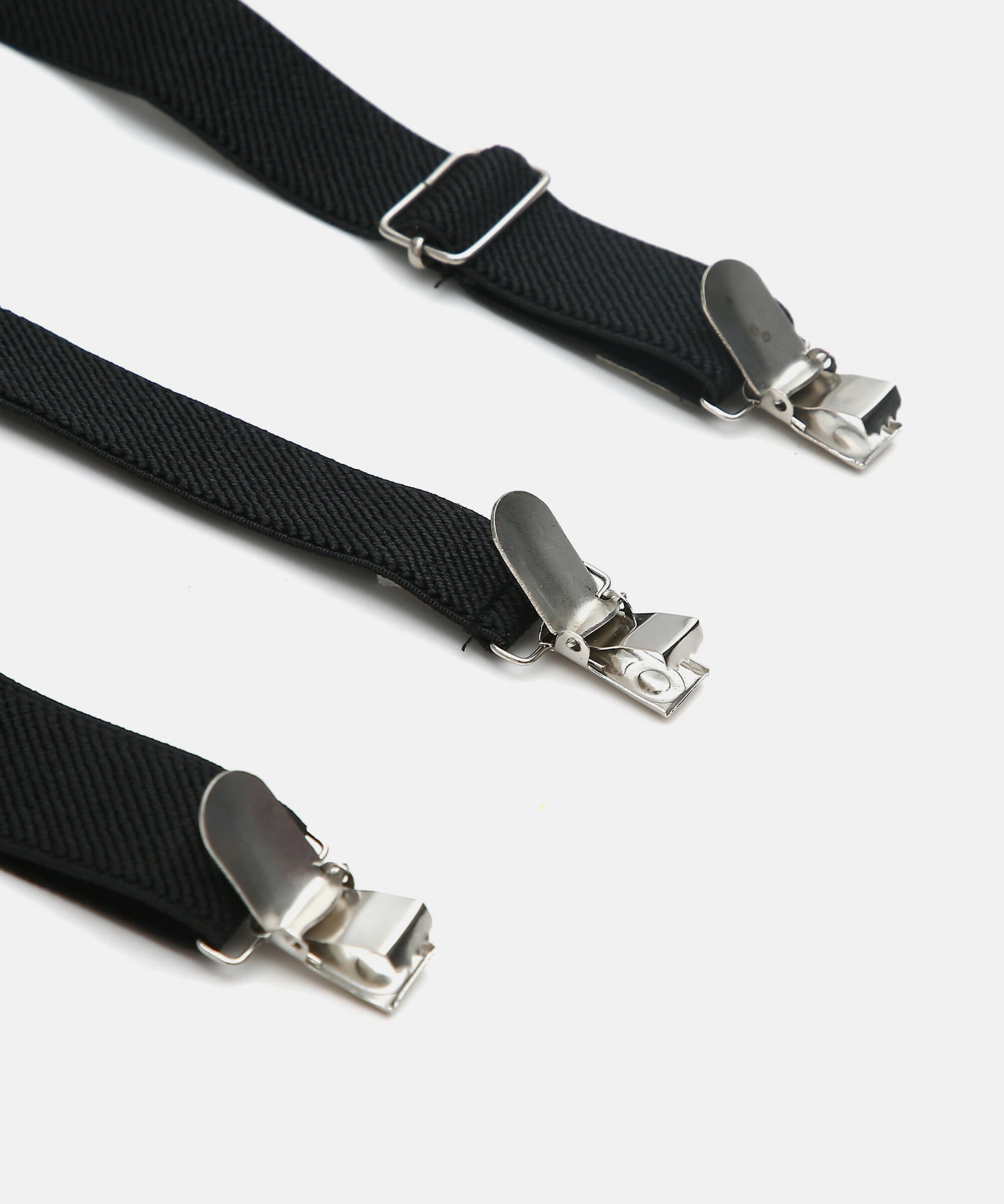 Manet Boys Solid Suspenders - Black