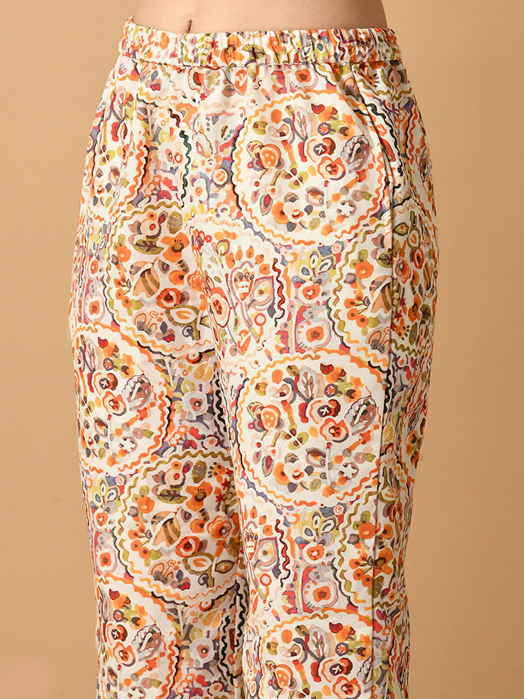 Myshka Women's Multi Printed Shirt With Trousers