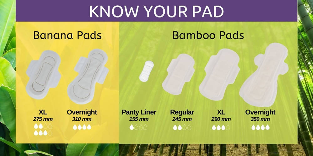 Saathi Bamboo Fiber Medium Flow Sanitary Napkins Pack