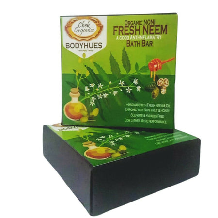 Chek Organics Body Hues Organic Noni Fresh Neem Bath Bar