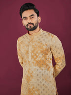 Anaita Yellow Chikankari Work Viscose Rayon Straight Kurta