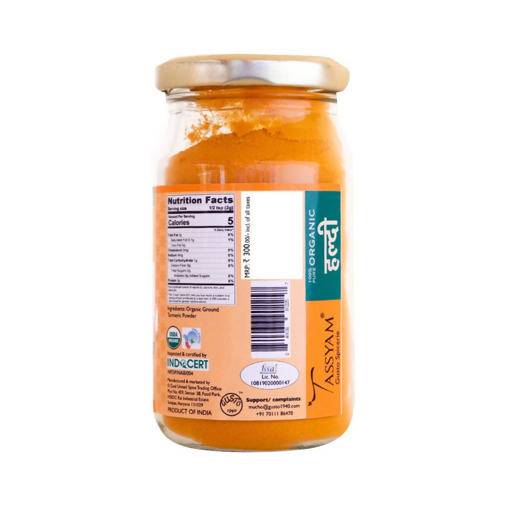 Tassyam Organics Certified 100% Organic Turmeric Powder - Distacart
