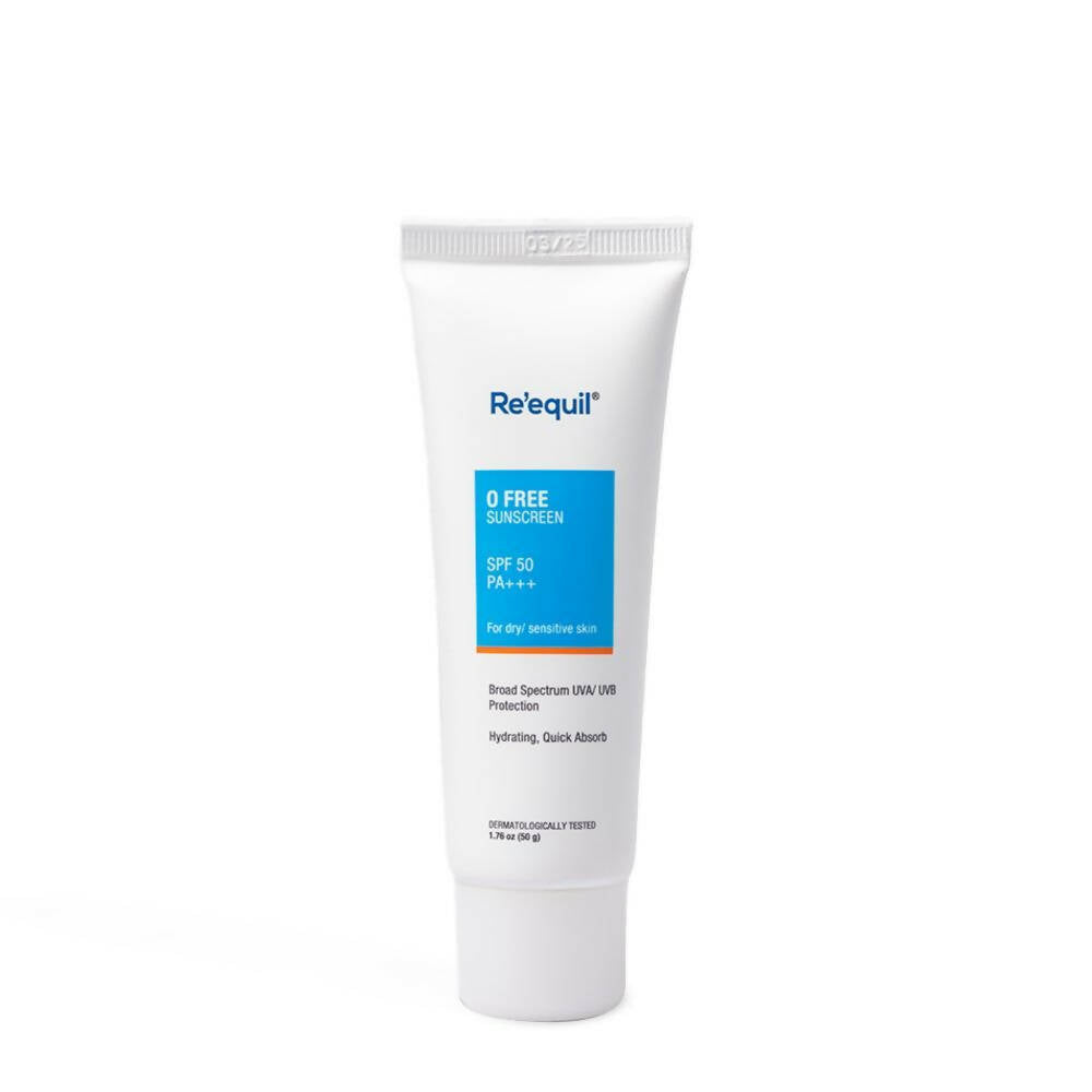 Re'equil O Free Sunscreen SPF 50 PA+++ For Dry & Sensitive Skin