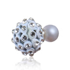 Trendoo Jewelry Gold Plated Stylish Fancyr White Studs