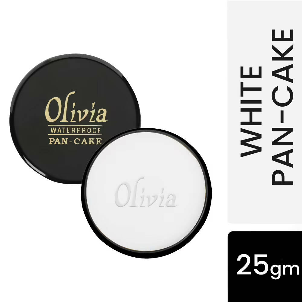 Olivia Waterproof Pan-Cake Foundation - White - Distacart