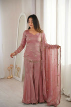 Teeya Creation Peach Fendy Silk Trending Party Wear Salwar Suit - Distacart