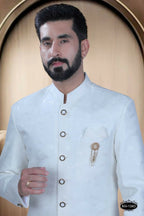 Joban Fashion Men's White TR Kurta with Pyjama