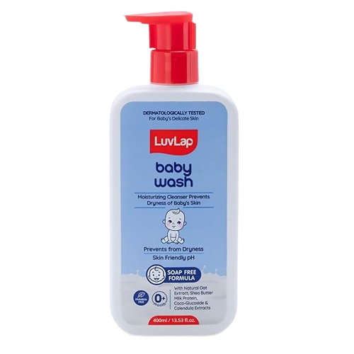 LuvLap Baby Wash with Milk Protein, Oatmeal, Shea Butter and Vitamin E