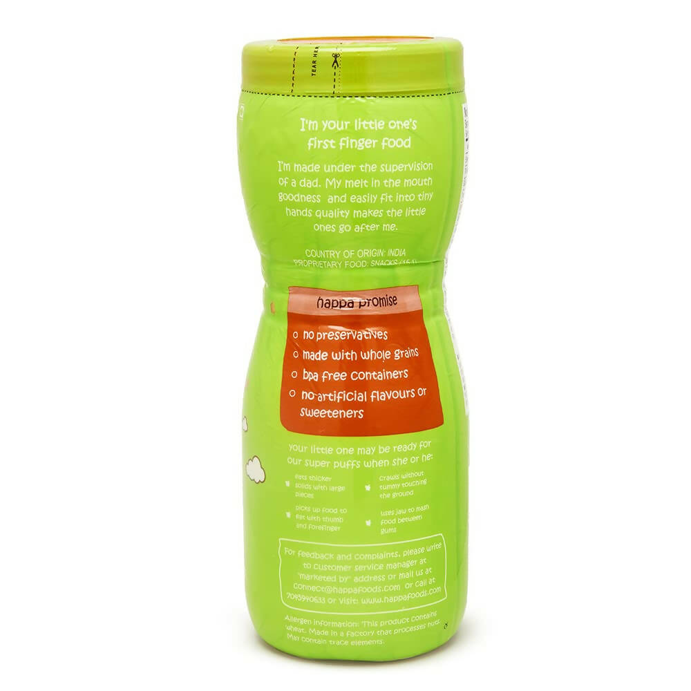 Happa Multigrain Carrot & Beetroot Melts Super Puffs (8 Months+) - Distacart
