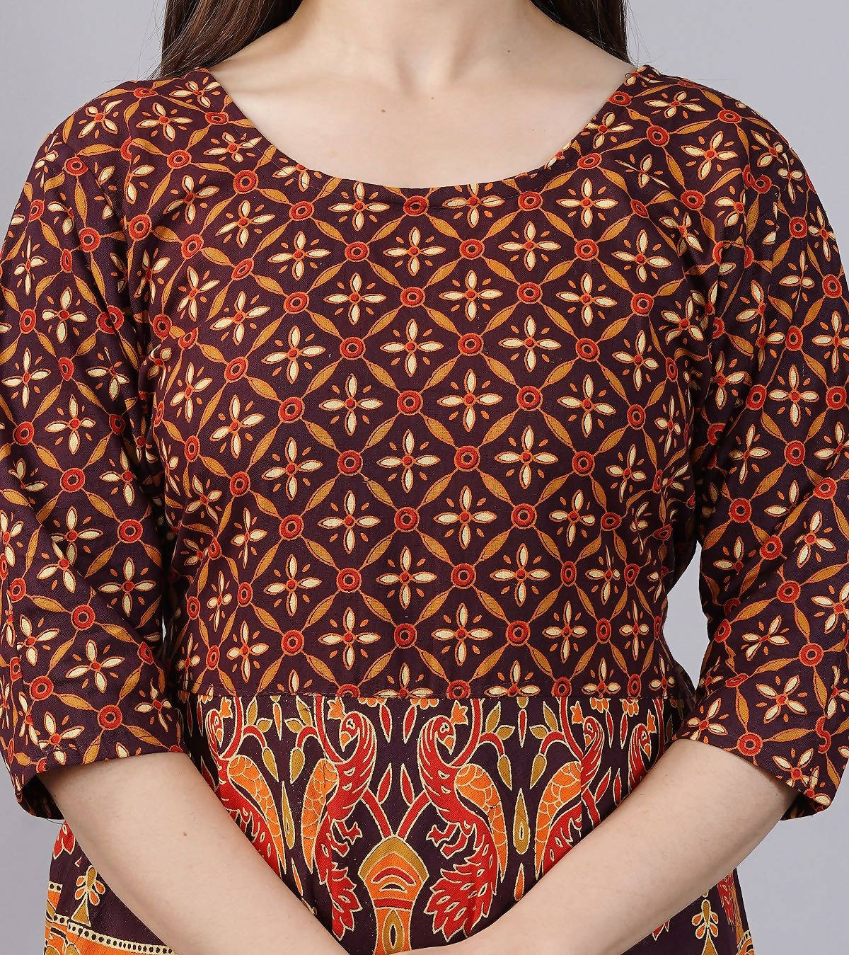 Vamika Multicolor Cotton Printed Party/Casual Wear Kurti (GAM17K)