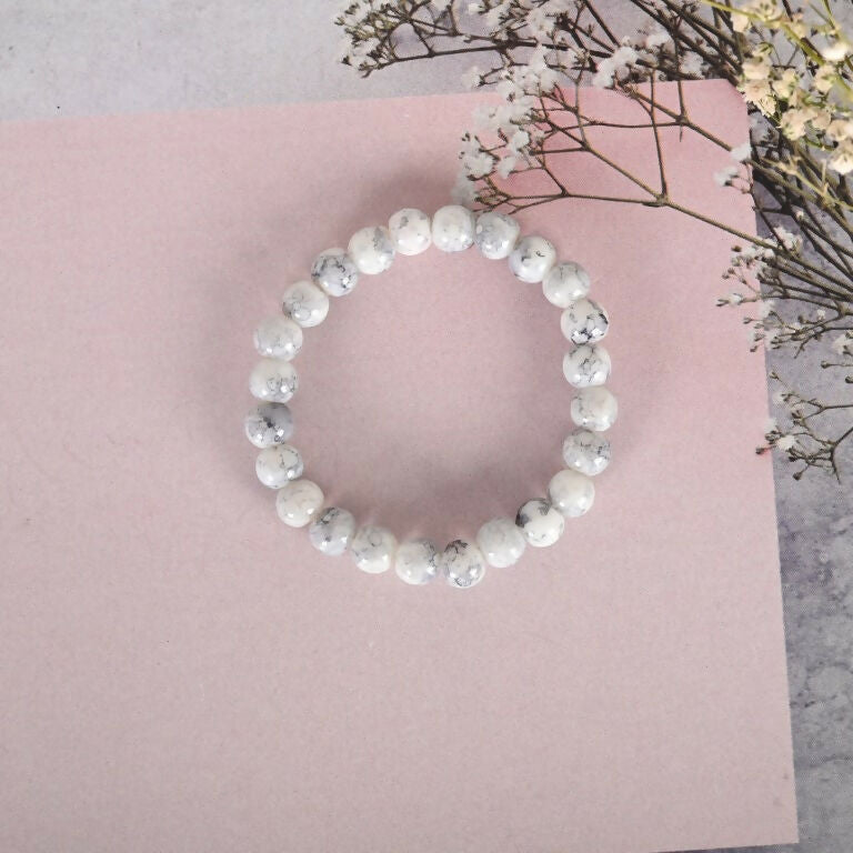 NVR Men & Women Marbel Elasticated Bracelet - Distacart